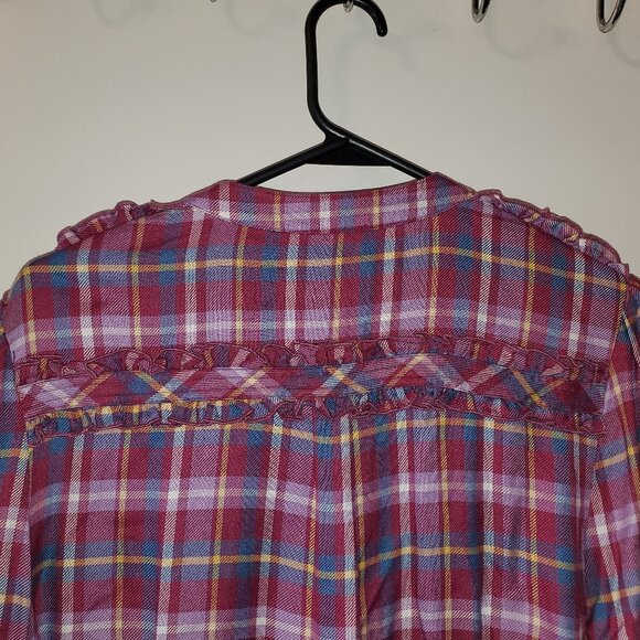 BNWT Matilda Jane All Day Millie Plaid Blouse-Sz Large - Picture 7 of 9
